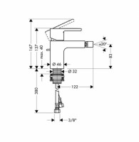 OUTLET HANSGROHE METROPOL S BIDE